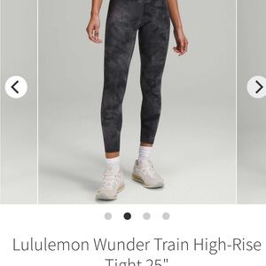 lululemon athletica Gray Wunder Train Leggings
